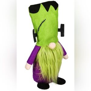 NEW!! Festive Fan Of Frankenstein Halloween Home Decor Gnome-(NWT)